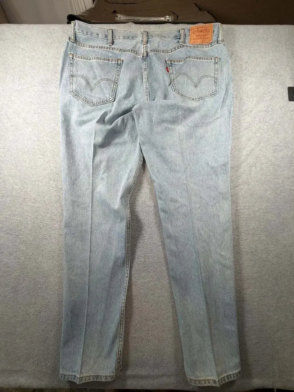 Levi's 505 Regular Fit Straight Leg Jeans Men's Light Wash 42x32